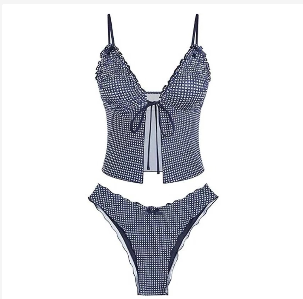 Victoria’s Sunshine Women’s Tie-Front Two-Piece Bikini Set – 11 Colors