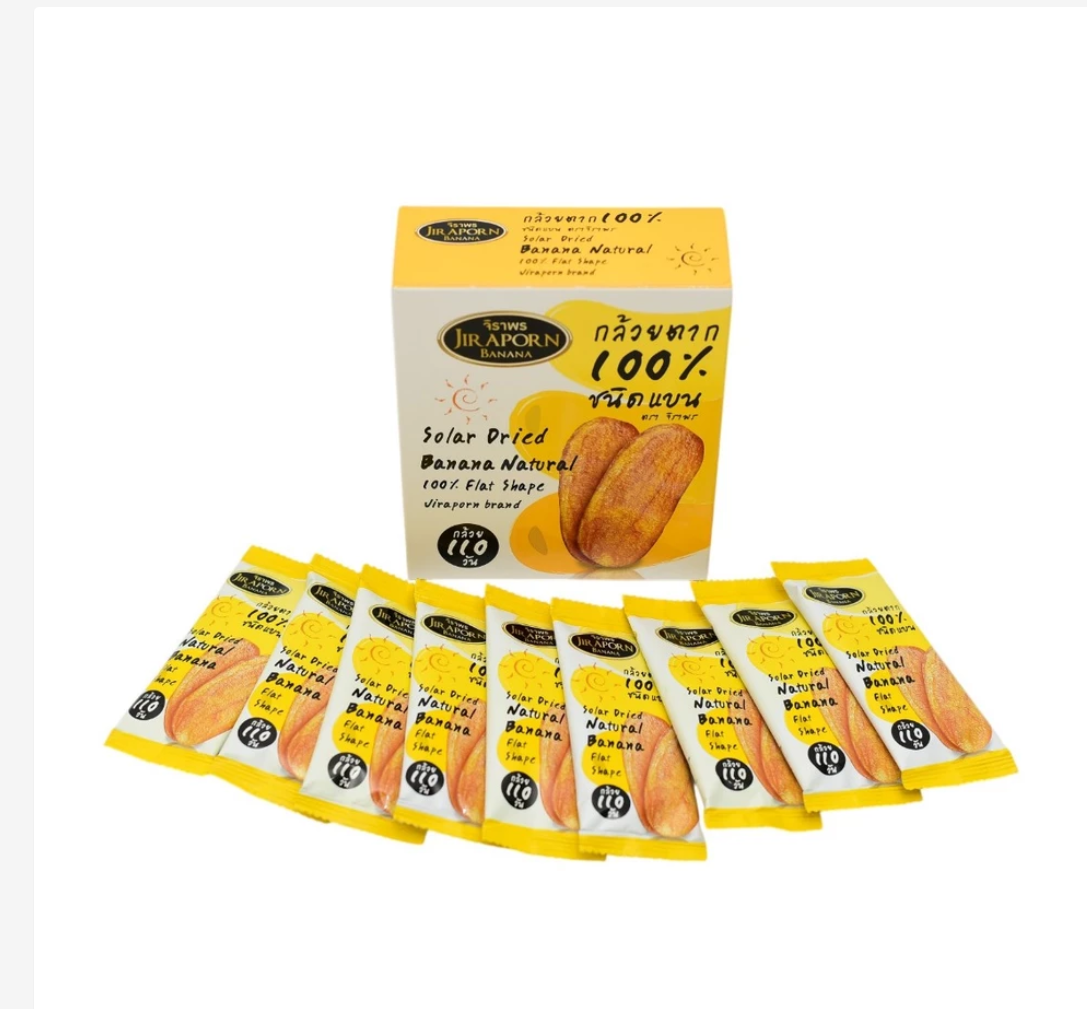 Jiraporn Solar Dried Banana – 6 Premium Flavors