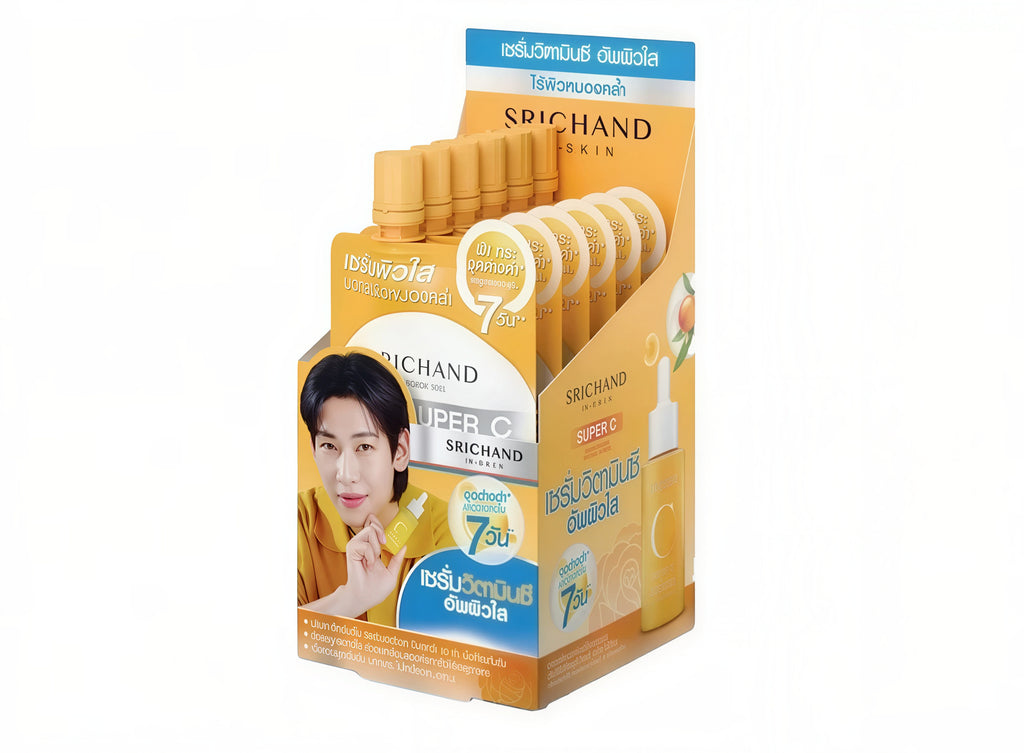 SRICHAND IN-SKIN Facial Skincare Sachet Box – 6 Sachets, 12 Formulas