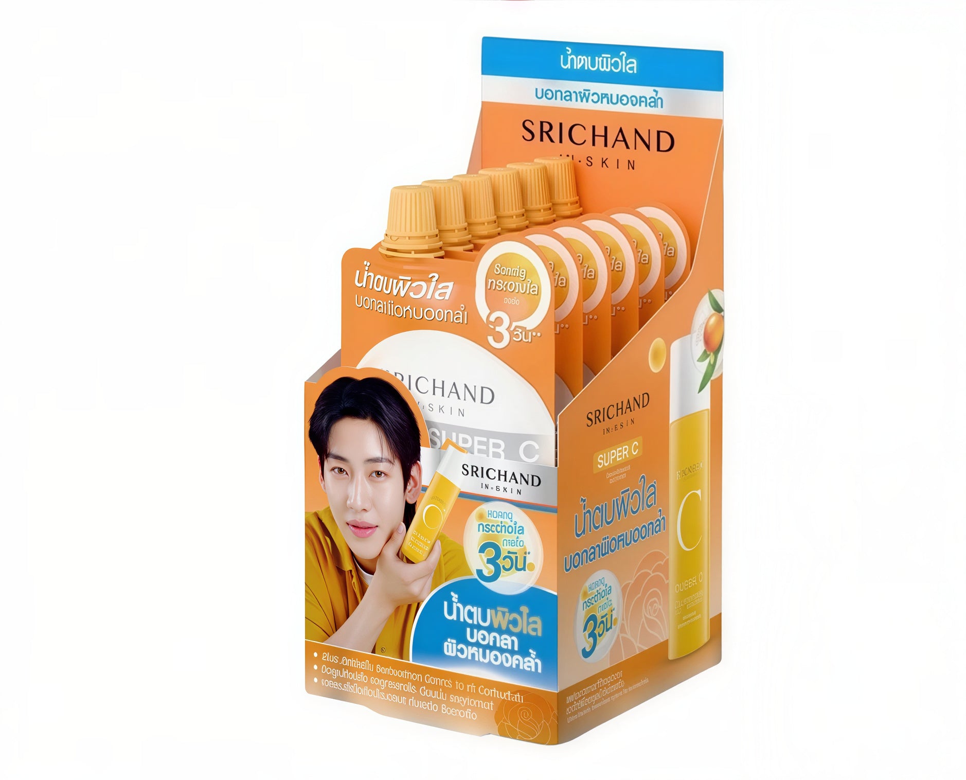 SRICHAND IN-SKIN Facial Skincare Sachet Box – 6 Sachets, 12 Formulas