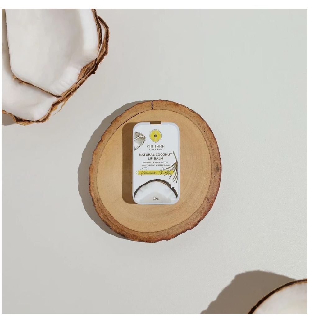 Pinnara Natural Coconut Lip Balm with Shea Butter