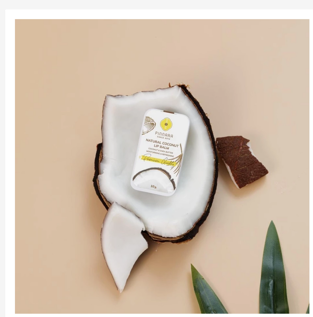 Pinnara Natural Coconut Lip Balm with Shea Butter