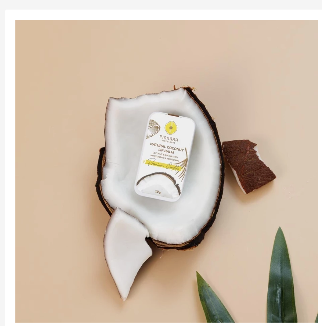 Pinnara Natural Coconut Lip Balm with Shea Butter