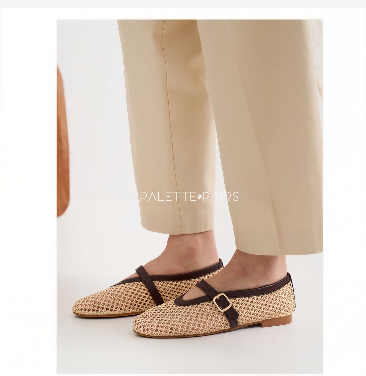 Palette Pairs Braided Mary Jane Flats – Korean Minimal Style