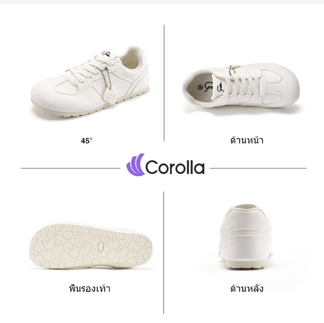 Corolla Macarons Pastel Lace-Up Casual Shoes for Women
