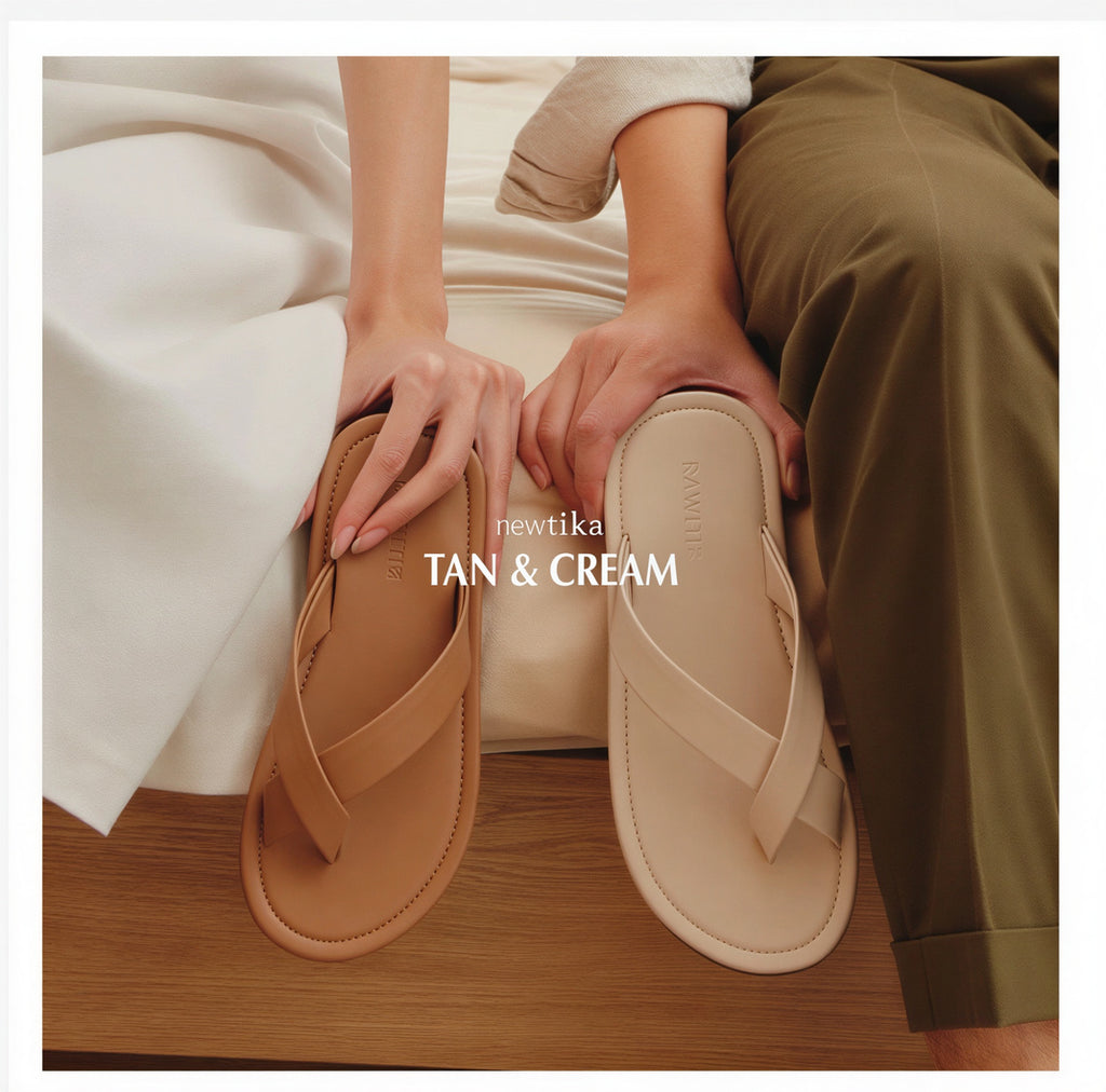 TIKA Super Soft PU Leather Cross-Strap Sandals