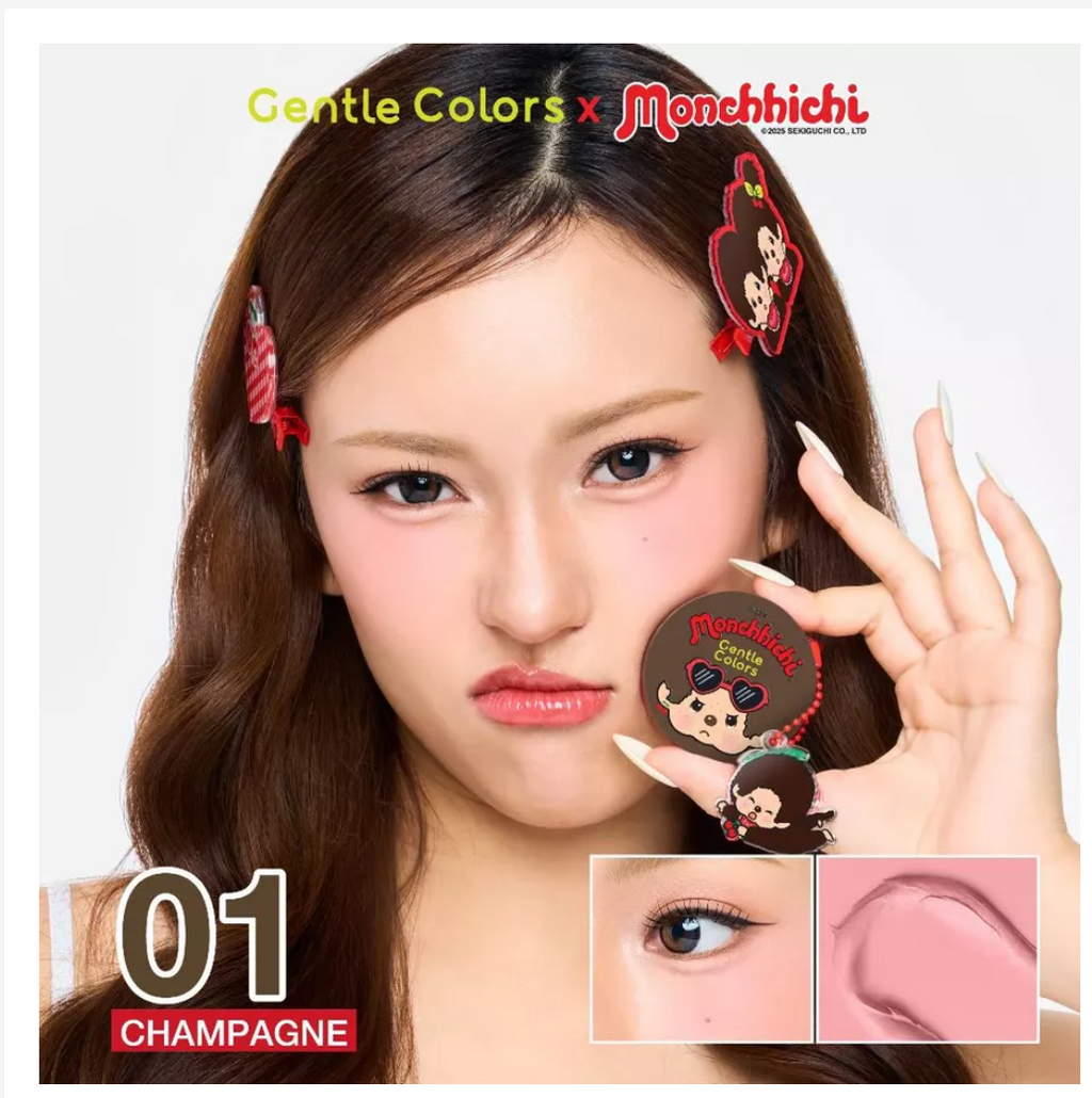 Gentle Colors x Monchhichi Soft Cream Blush & Highlighter – Choose Your Shade