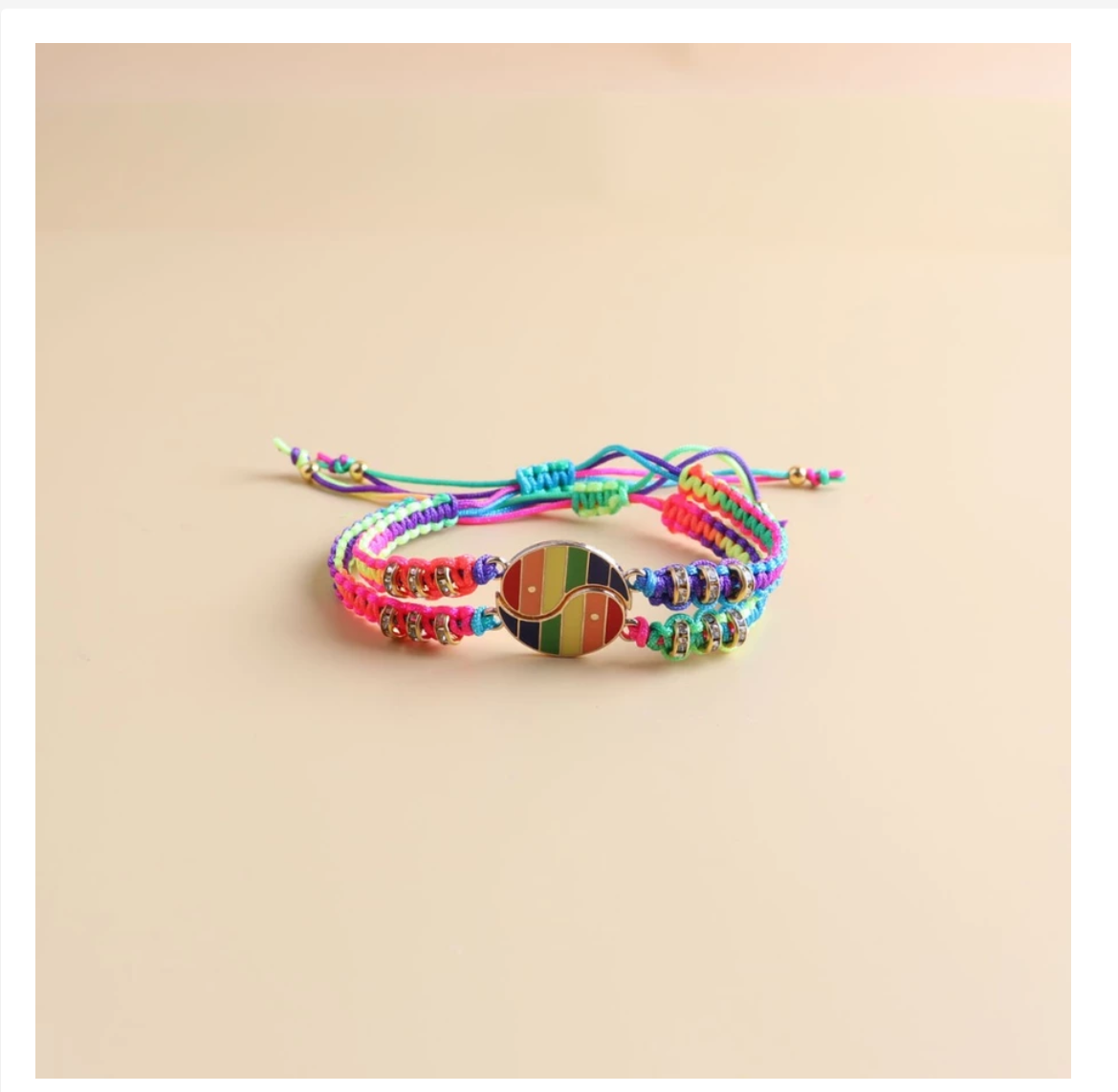 Pride Rainbow Bracelets, LGBTQ+ Wristbands & Adjustable Bracelets
