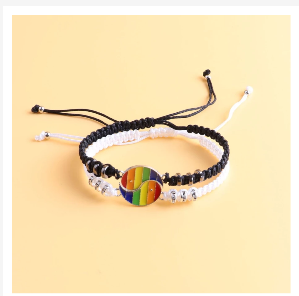 Pride Rainbow Bracelets, LGBTQ+ Wristbands & Adjustable Bracelets