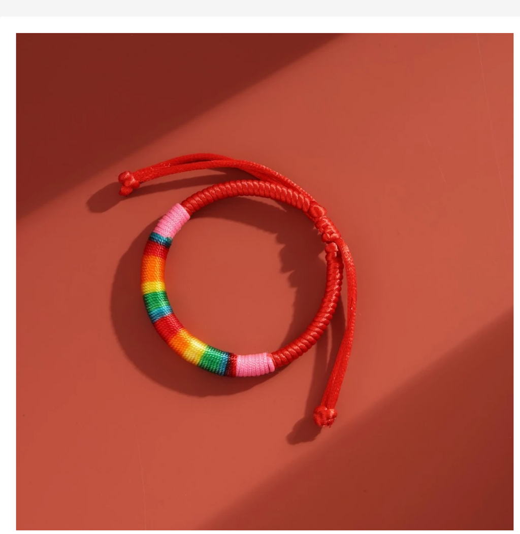 Pride Rainbow Bracelets, LGBTQ+ Wristbands & Adjustable Bracelets