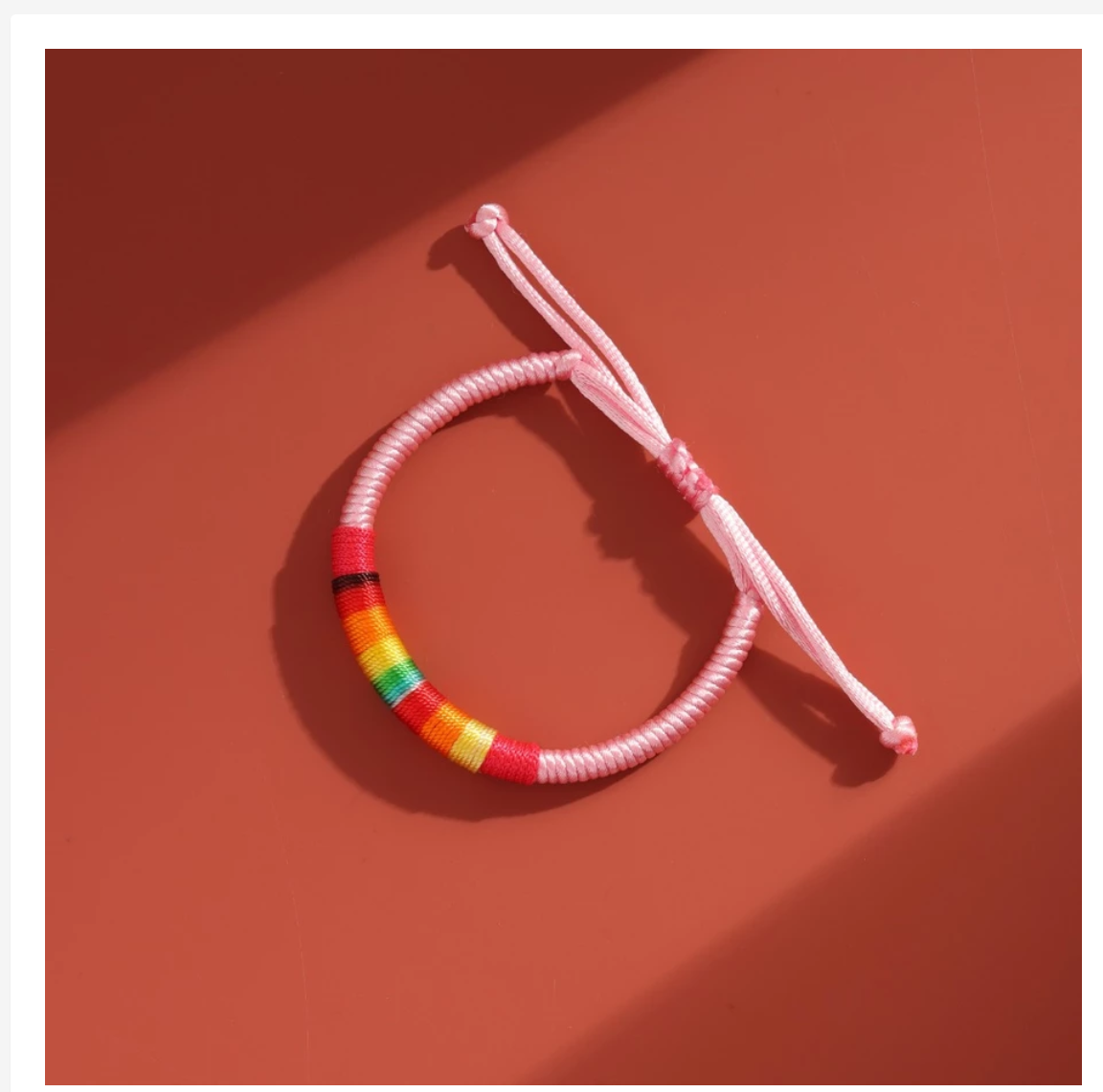 Pride Rainbow Bracelets, LGBTQ+ Wristbands & Adjustable Bracelets