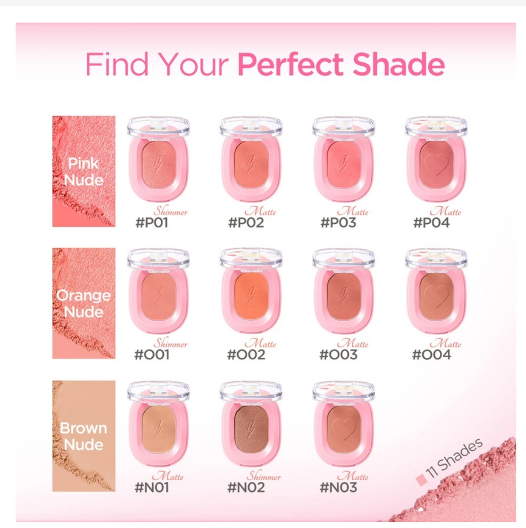 PINKFLASH OhMyHoney Blush, Soft Powder Natural Cheek Blush