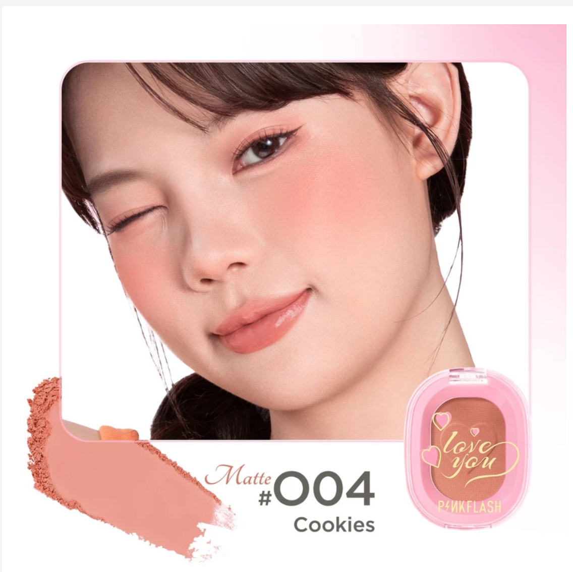 PINKFLASH OhMyHoney Blush, Soft Powder Natural Cheek Blush