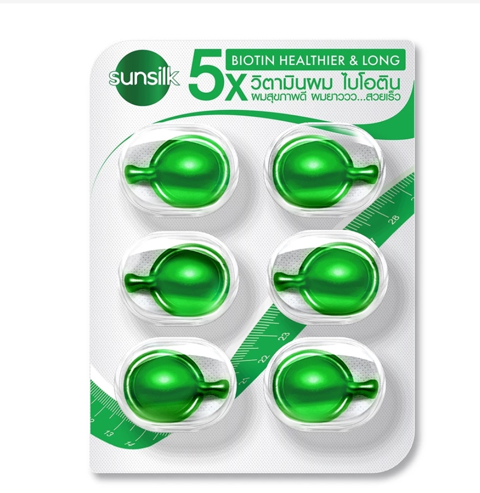 Sunsilk Biotin Hair Vitamin Capsules 6 x 1ml – Healthier & Longer-Looking Hair