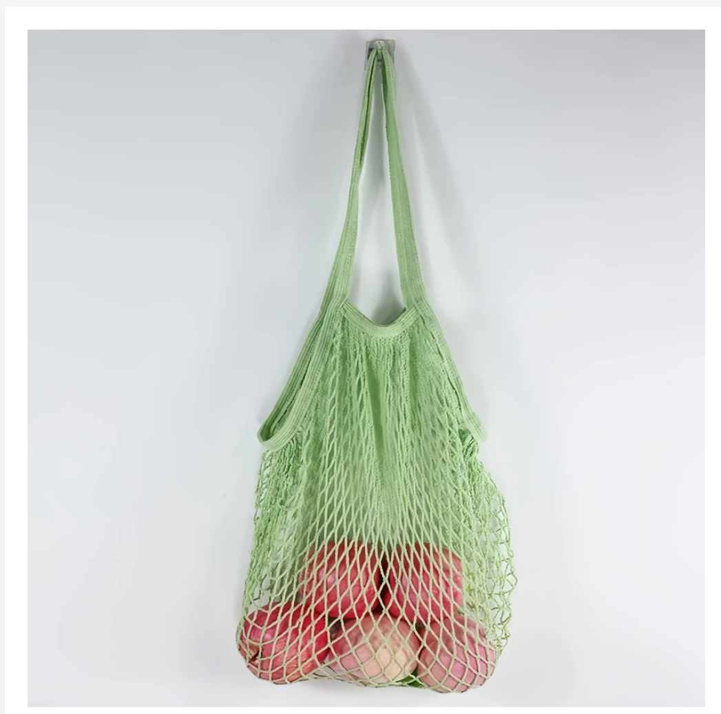 Knitted Mesh Beach & Shopping Bag – Multiple Colors