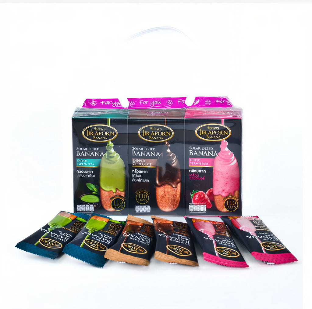 Jiraporn Solar Dried Banana Mix Sets – Small & Gift Box