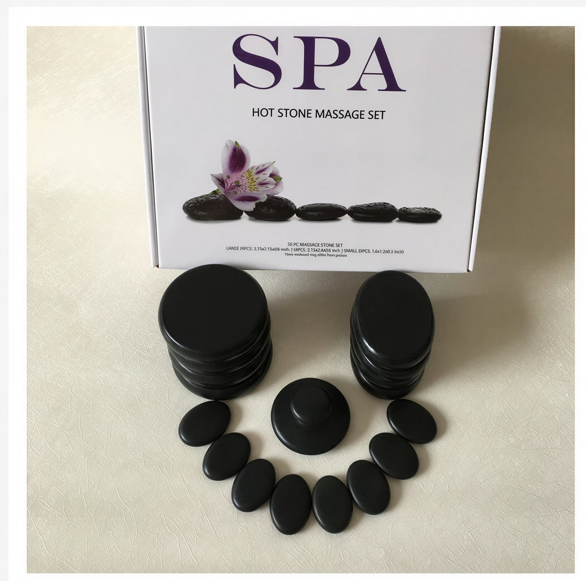 17-Piece Volcanic Hot Stone Massage Set with Gift Box