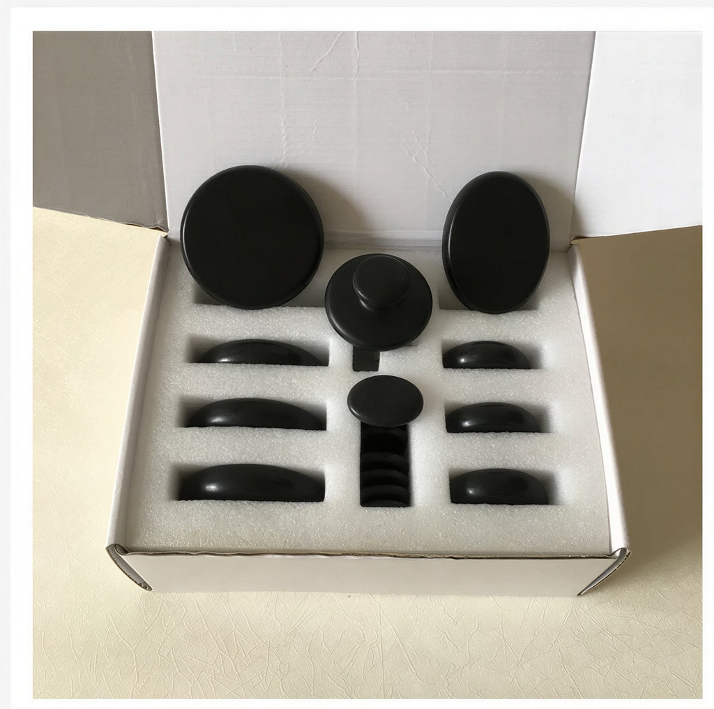 17-Piece Volcanic Hot Stone Massage Set with Gift Box