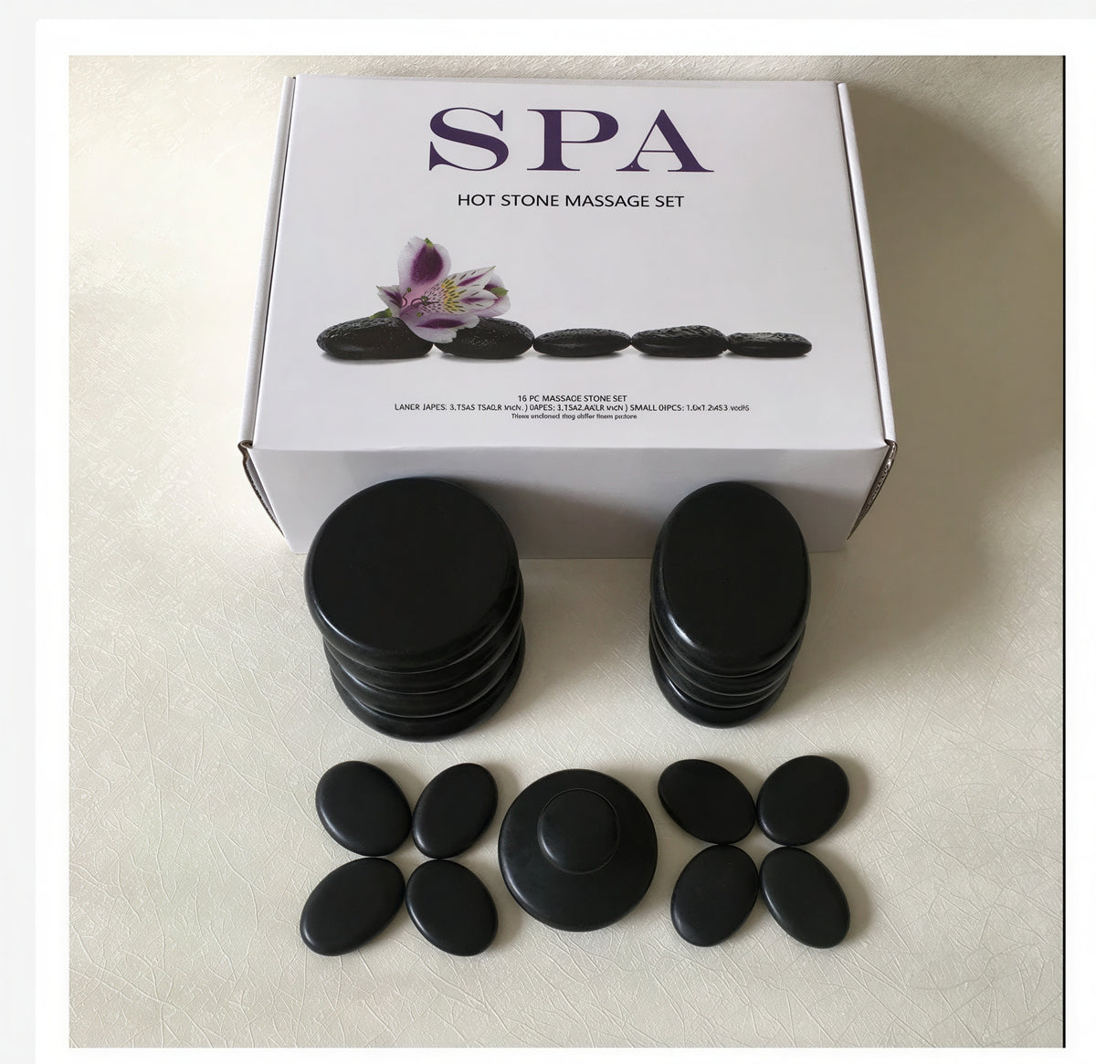 17-Piece Volcanic Hot Stone Massage Set with Gift Box