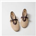 Palette Pairs Braided Mary Jane Flats – Korean Minimal Style