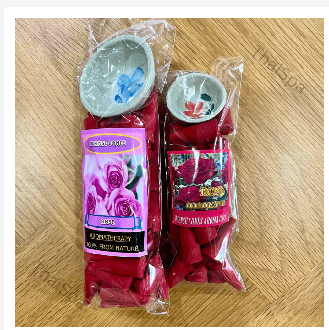 Aromatic Incense Cones with Holder – Assorted Fragrances