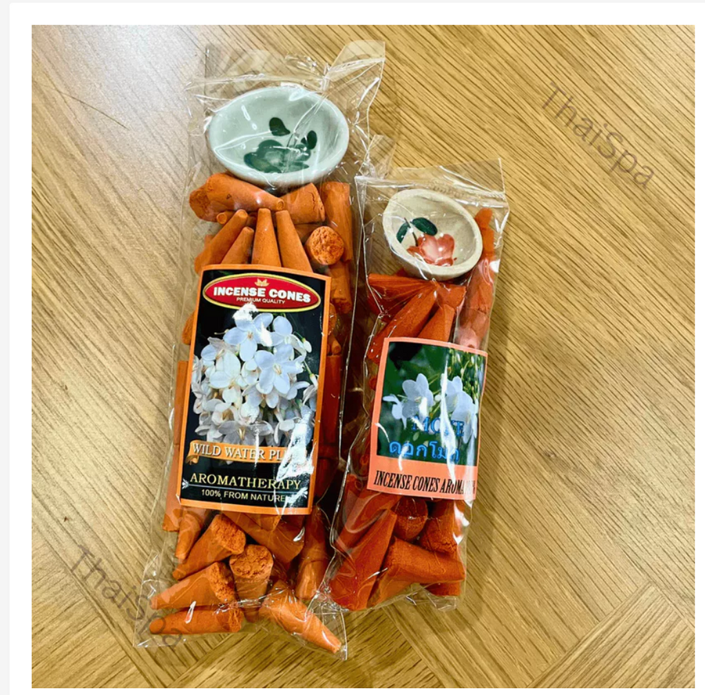 Aromatic Incense Cones with Holder – Assorted Fragrances