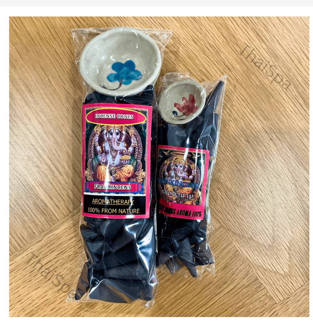 Aromatic Incense Cones with Holder – Assorted Fragrances