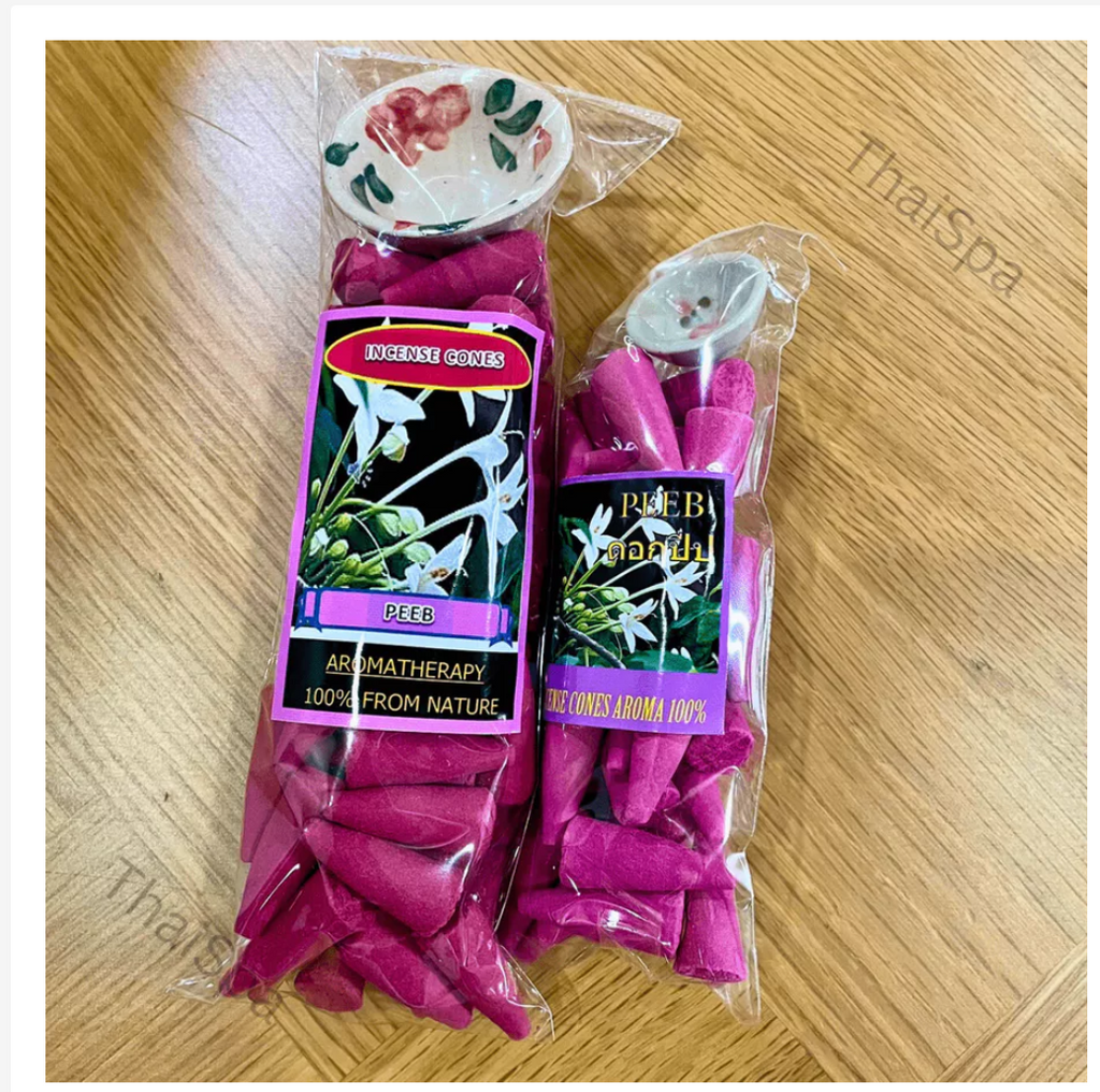 Aromatic Incense Cones with Holder – Assorted Fragrances