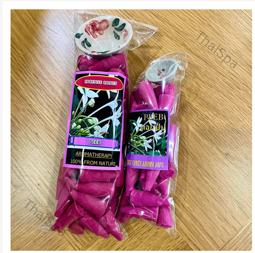 Aromatic Incense Cones with Holder – Assorted Fragrances