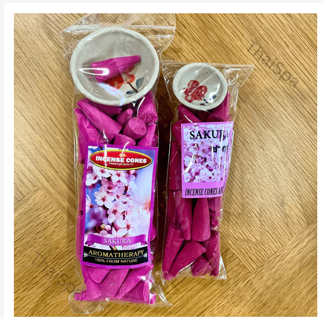 Aromatic Incense Cones with Holder – Assorted Fragrances