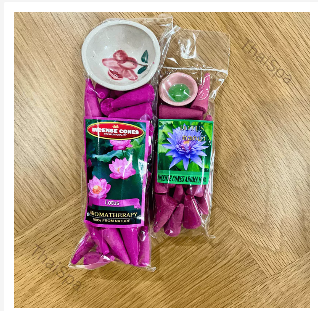 Aromatic Incense Cones with Holder – Assorted Fragrances