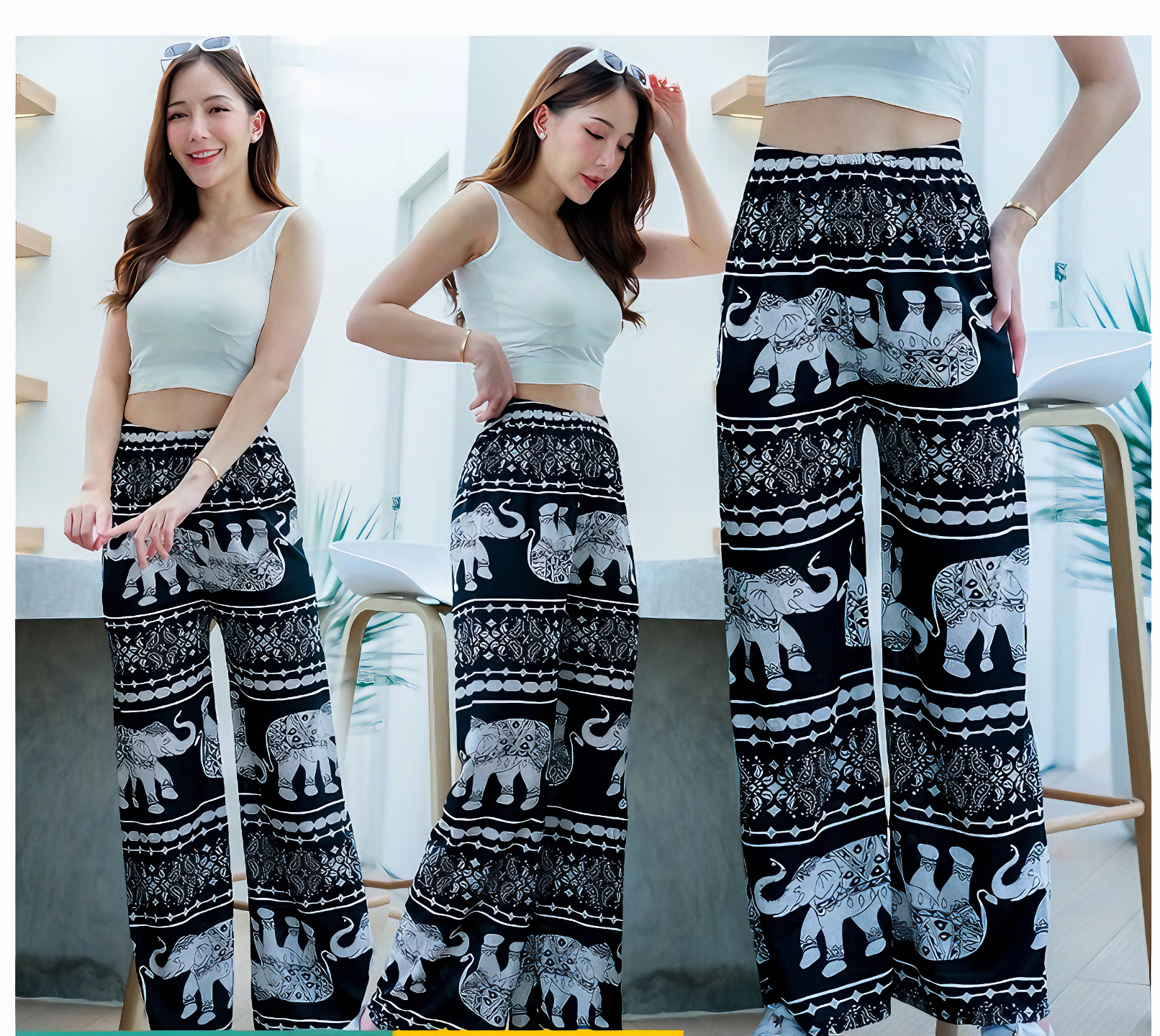 Thai Elephant Pants Lightweight Boho Comfort Pants
