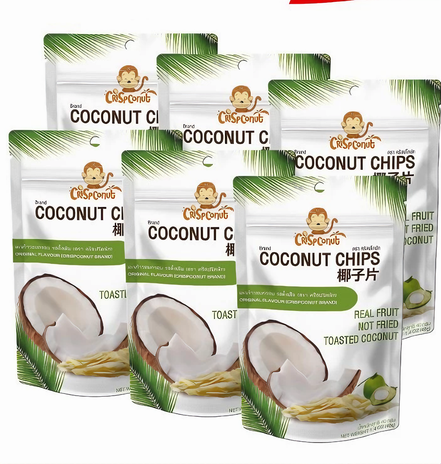 Exotic Thai Snack Gift Set Coconut Chips & Crispy Durian Bundle