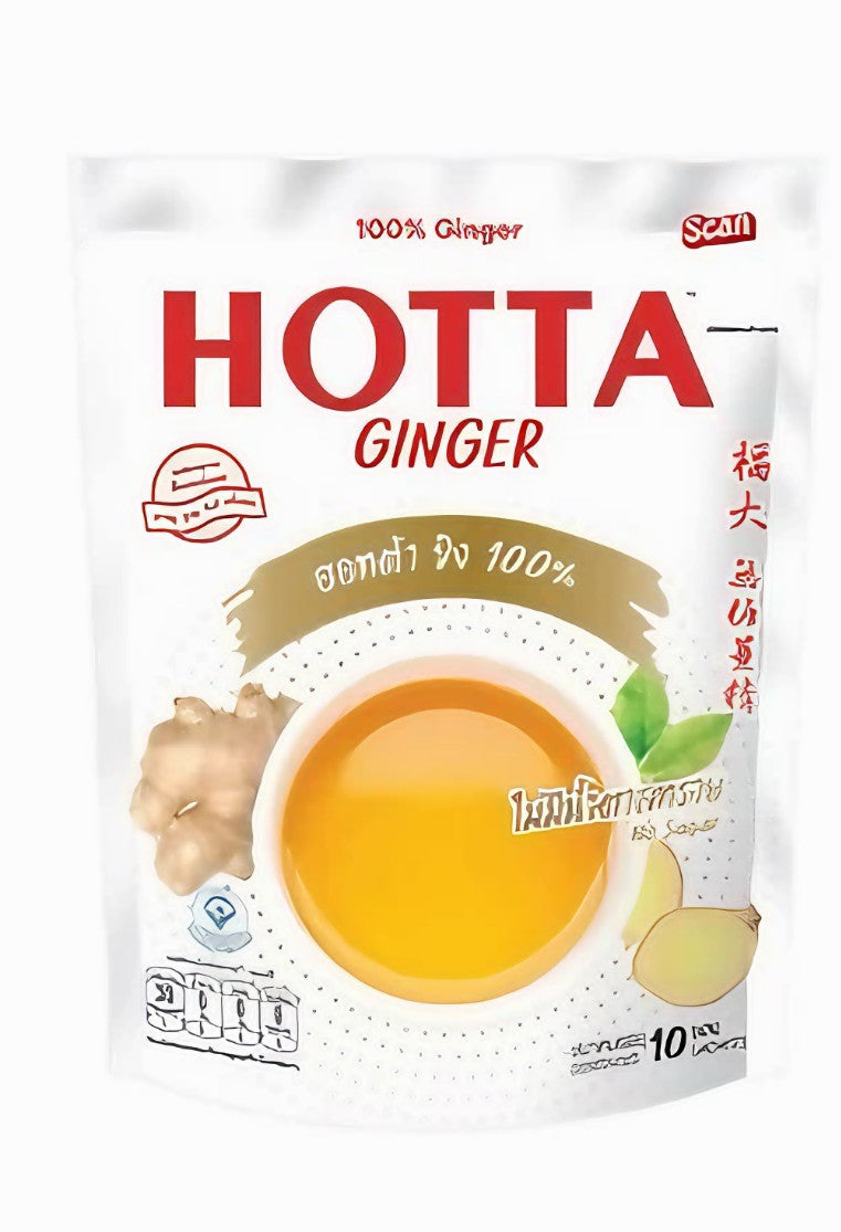 HOTTA Ginger Tea Sachets  Choose Flavor (Thai Herbal Drink)
