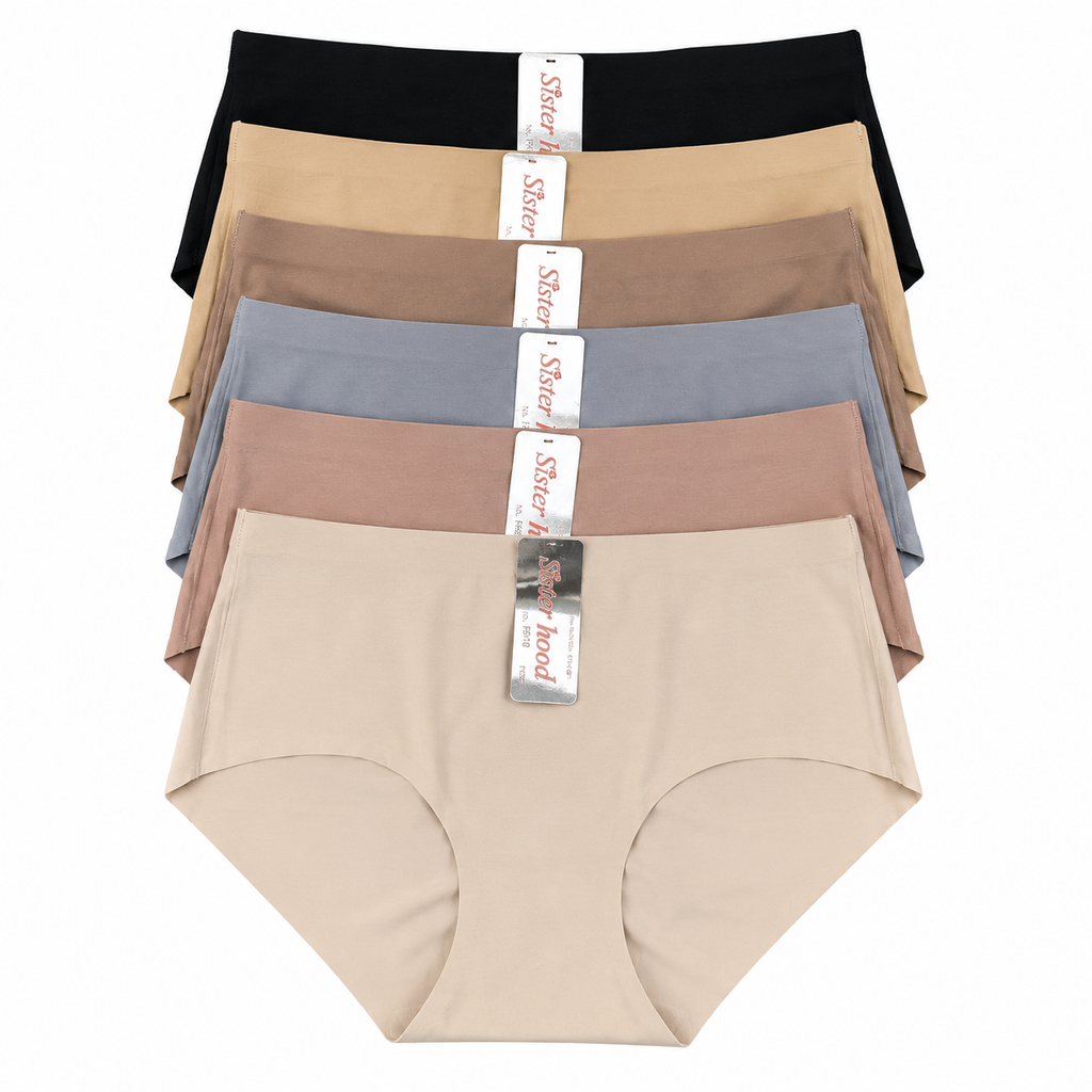 Sisterhood Seamless Ribbed Panties  Low-Rise Soft Comfort