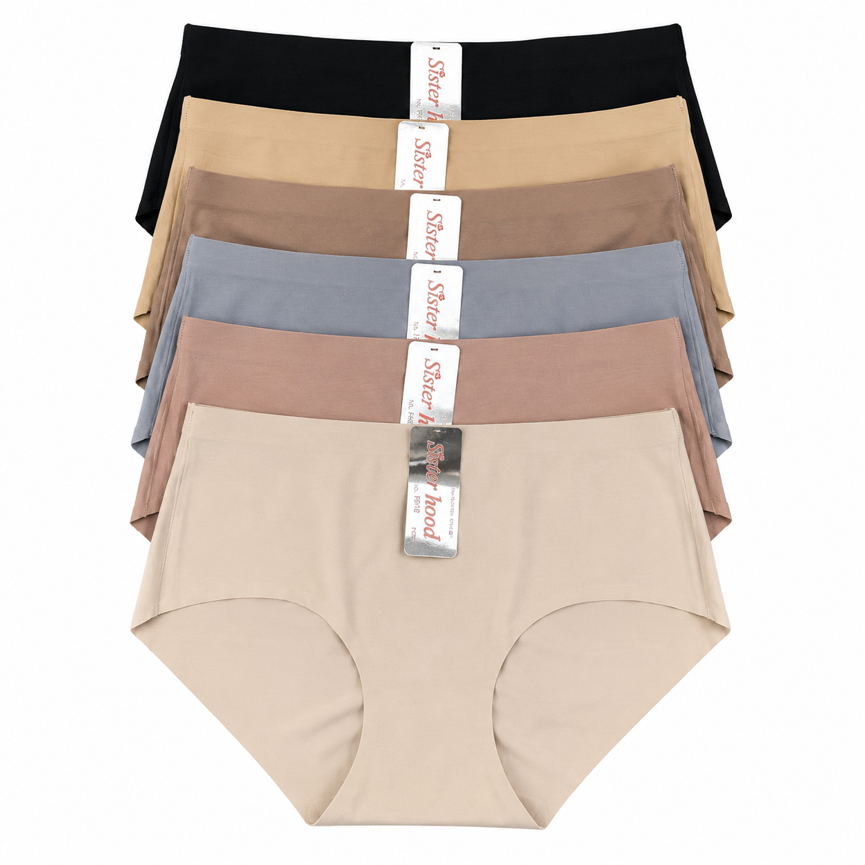 Sisterhood Seamless Ribbed Panties  Low-Rise Soft Comfort