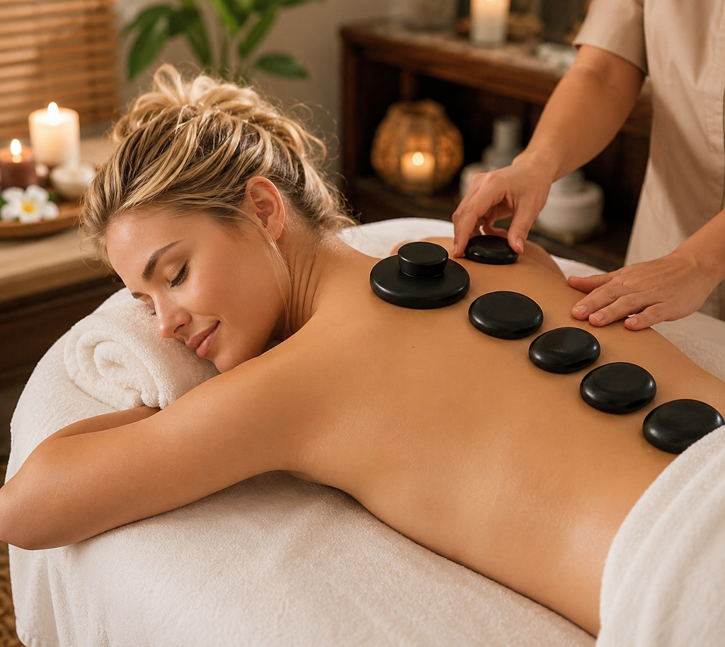 17-Piece Volcanic Hot Stone Massage Set with Gift Box