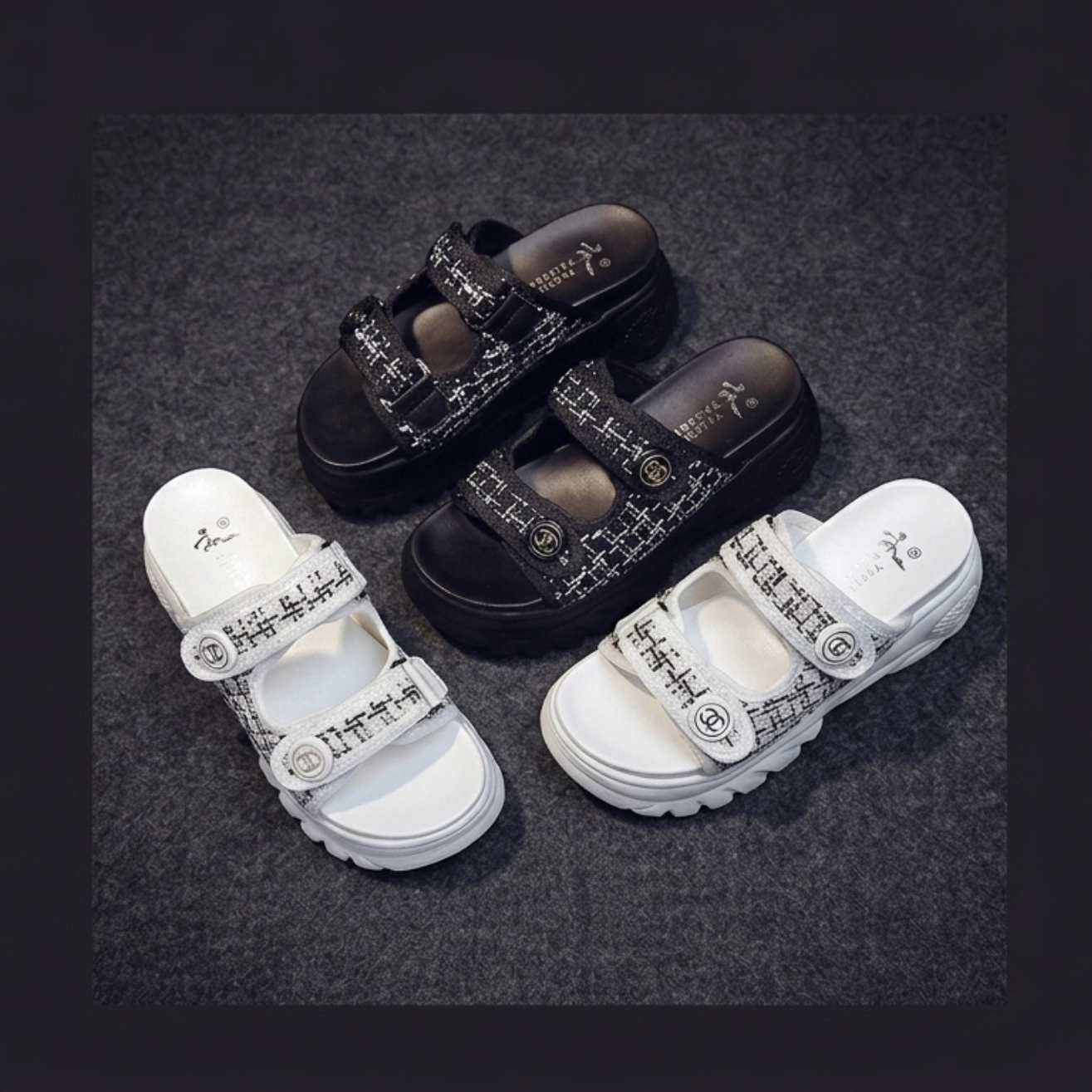 Korean Style Platform Sandals  Elevated Everyday Comfort