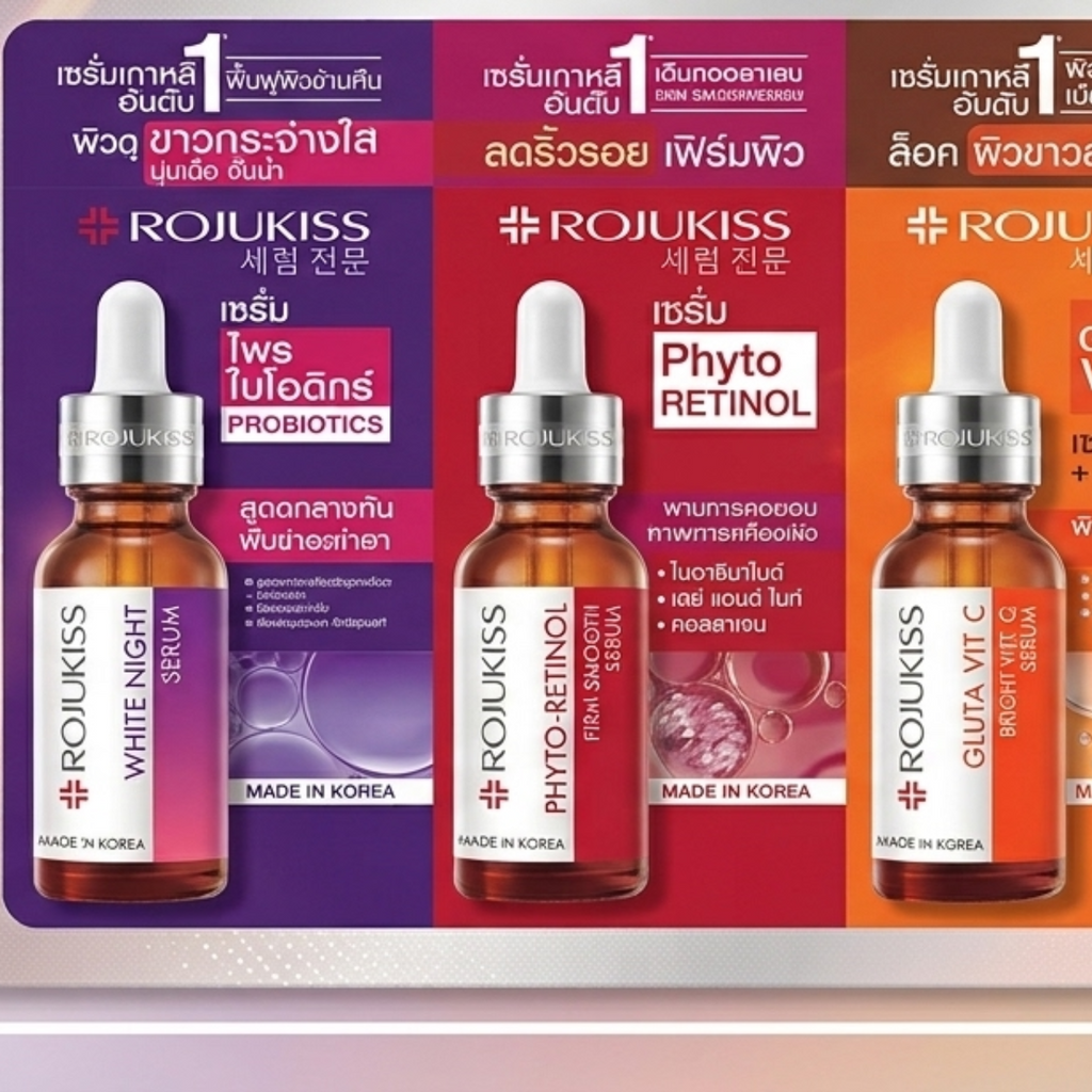 Rojukiss Facial Serum 15ml – Choose Your Formula