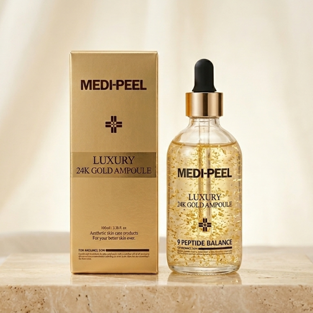 Medi-Peel 24K Gold Ampoule Serum Korean Luxury Firming Glow Skin