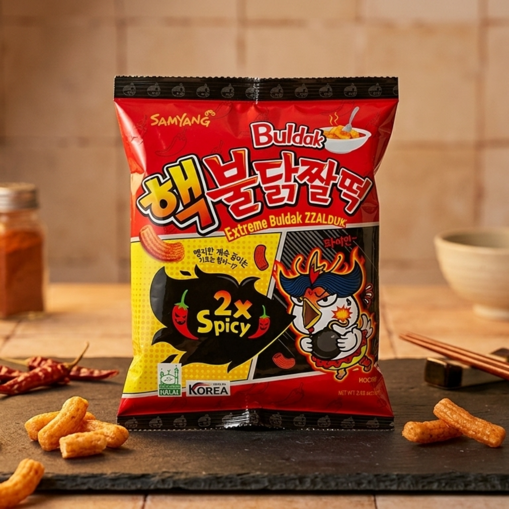 Samyang Extreme Zzaldduck Snack 80g – Pack of 3