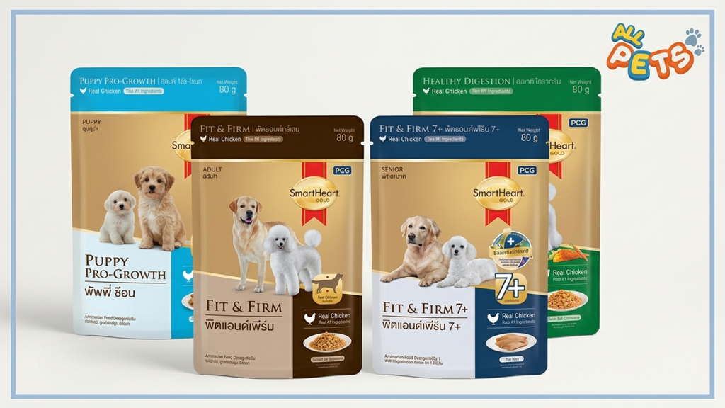 SmartHeart Gold Wet Dog Food 80g – 4 Specialized Formulas