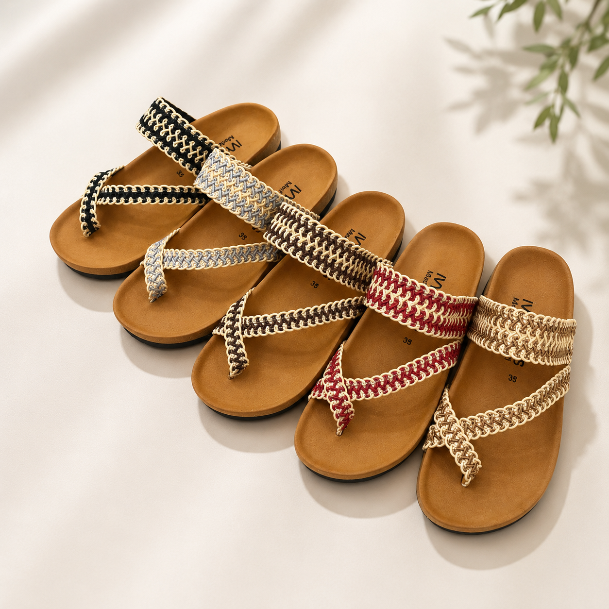 Women’s Braided Vintage Sandals  Elegant Everyday Comfort