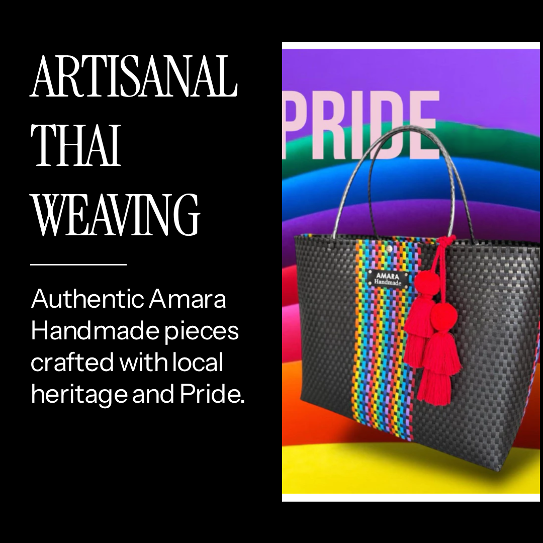 AMARA Handmade Woven Bag  Pride 2026 Rainbow Edition