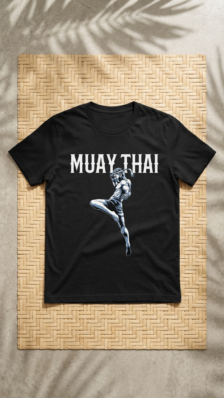 Muay Thai Kickboxing T-Shirt, Unisex Thai Boxing Graphic Tee