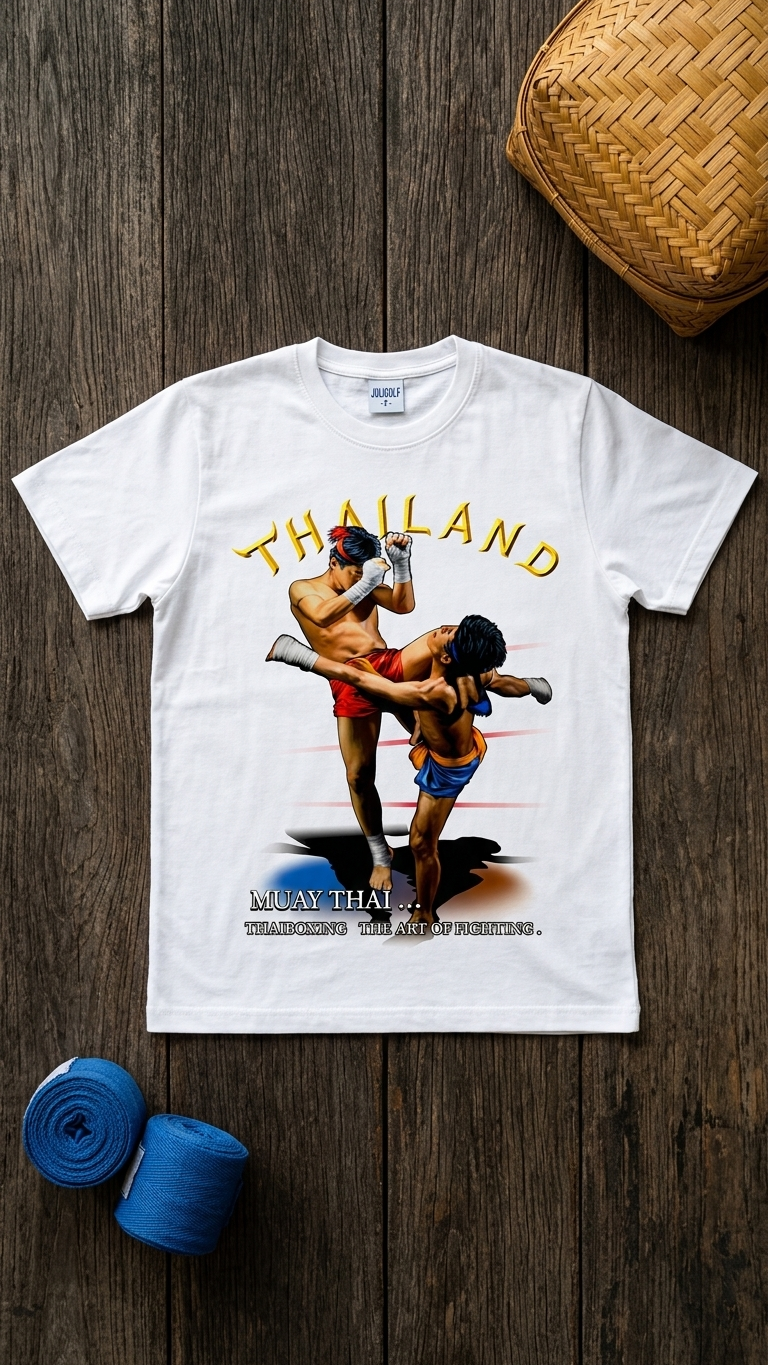 Muay Thai T-Shirt, Unisex Thai Boxing Graphic Tee