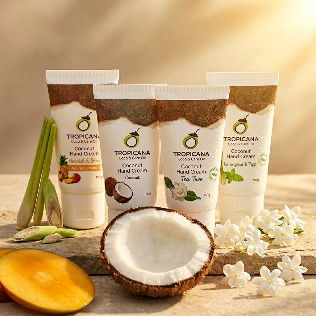 Coconut Hand Cream Shea Butter Hydrating Fast Absorbing Moisturizer Multiple Scents