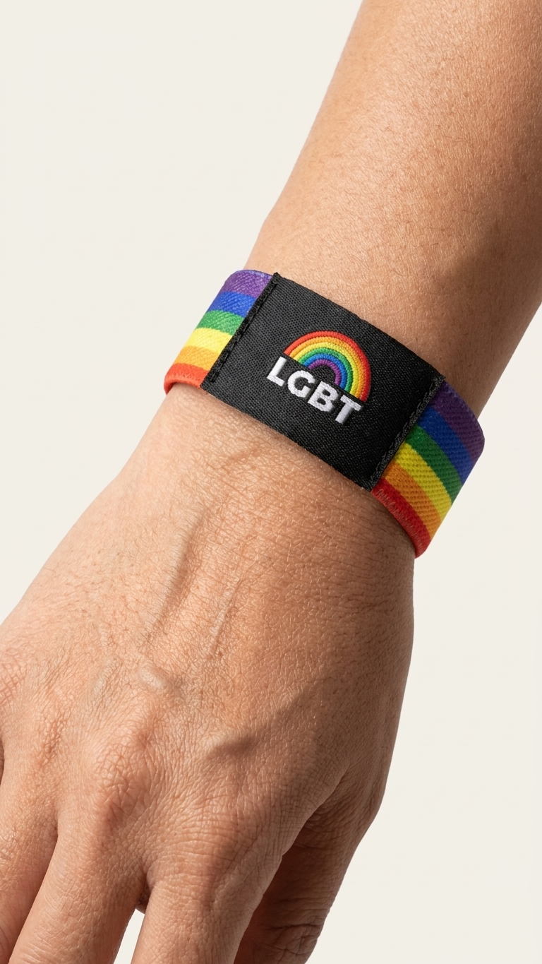 Pride Rainbow Bracelets, LGBTQ+ Wristbands & Adjustable Bracelets