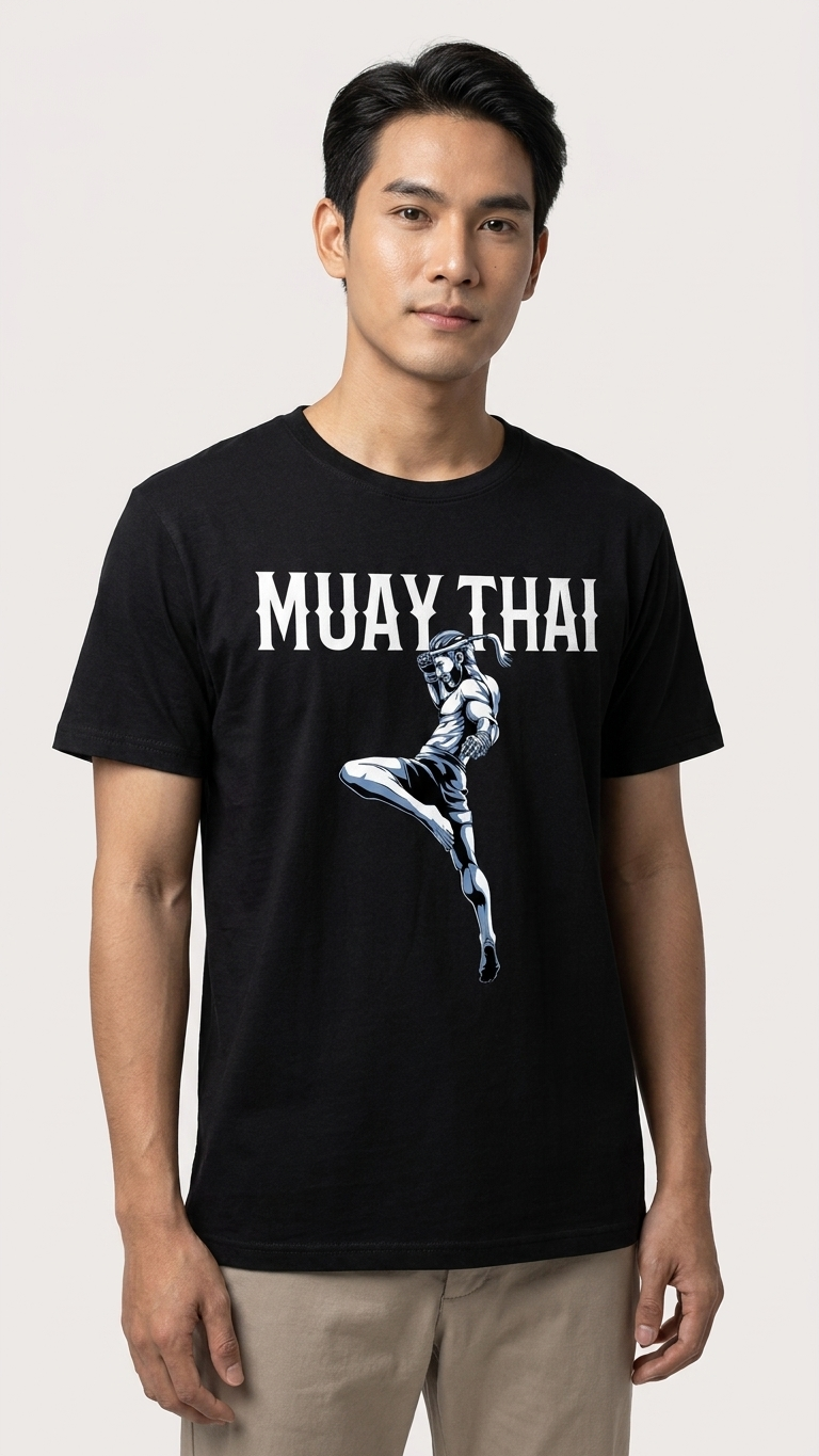 Muay Thai Kickboxing T-Shirt, Unisex Thai Boxing Graphic Tee