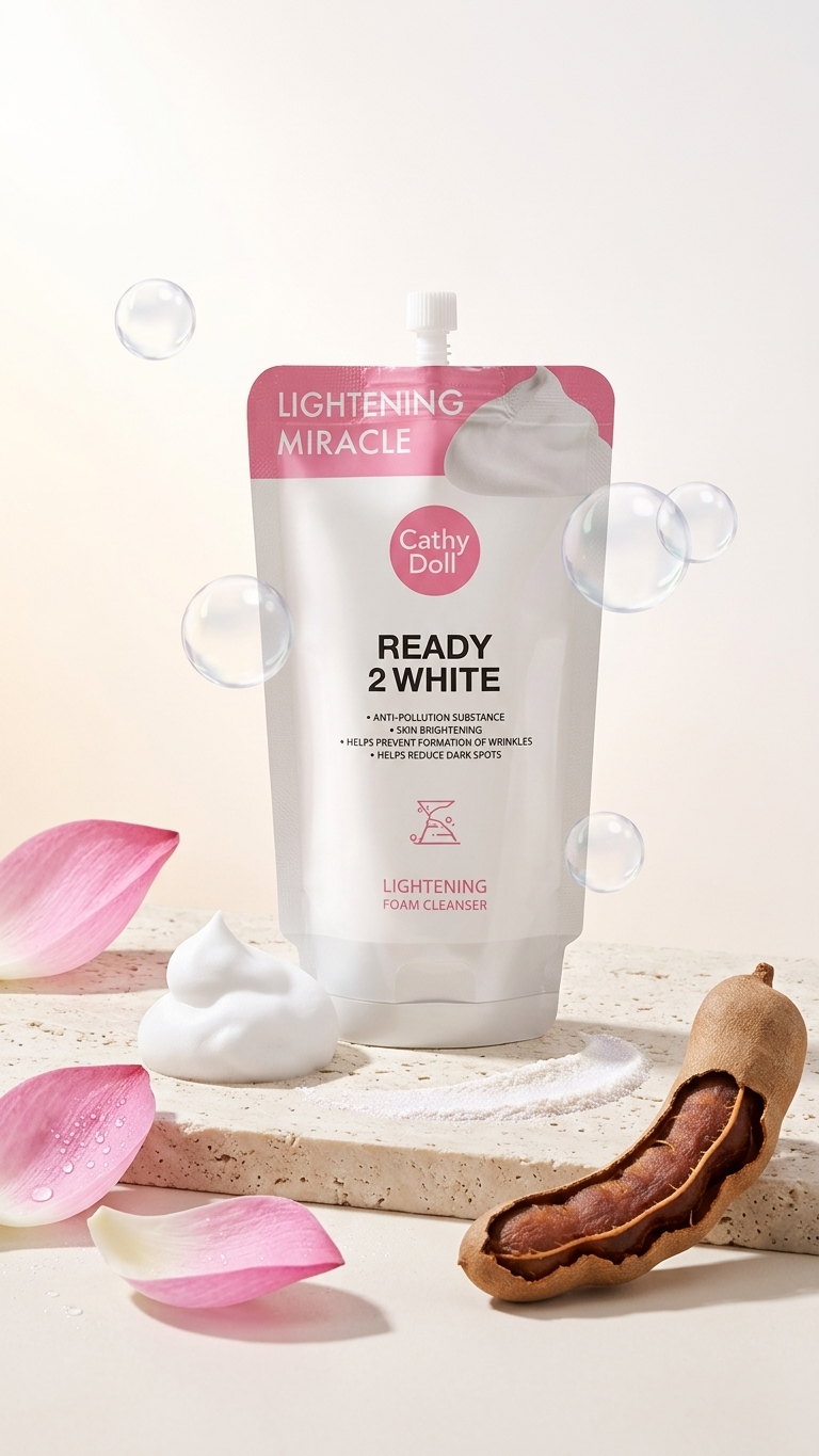 Brightening Facial Cleanser Foam Deep Cleansing Glow Effect